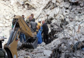 H&ocirc;pital bombard&eacute; par le r&eacute;gime &agrave; Alep, 14 morts