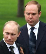 Anton Va&iuml;no et Vladimir Poutine