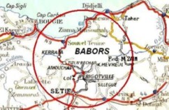 carte s&eacute;tif, babors-Alg&eacute;rie